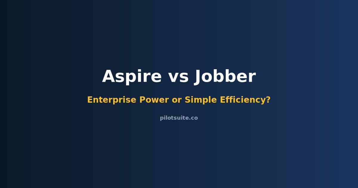Aspire vs Jobber: Enterprise Power or Simple Efficiency for Your Service Business?